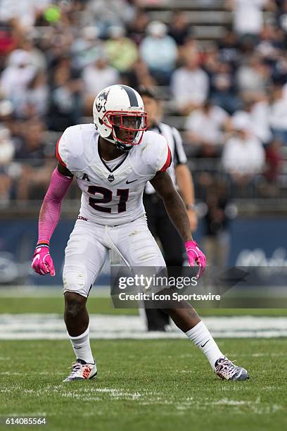 UConn Cornerback Jamar Summers on the field during the second half of a NCAA football game between, AAC rivals, the Cincinnati Bearcats and the UConn...