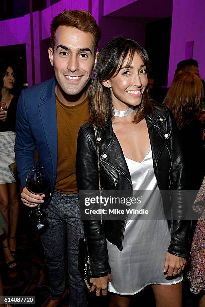 Daniel Fernandez and Fernanda Romero attend the after party for the screening of STX Entertainment's "Desierto" on October 11, 2016 in Los Angeles,...