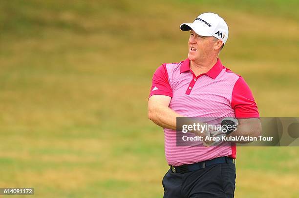 Marcus Fraser of Australia pictured during the Pro-Am for the 2016 Venetian Macao Open at Macau Golf and Country Club on October 12, 2016 in Macau,...