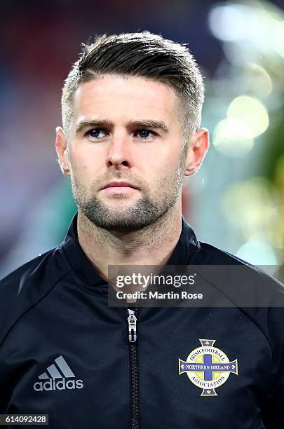 Oliver Norwood of Northern Ireland looks on before the FIFA 2018 World Cup Qualifier Group C match between Germany and Northern Ireland at HDI-Arena...