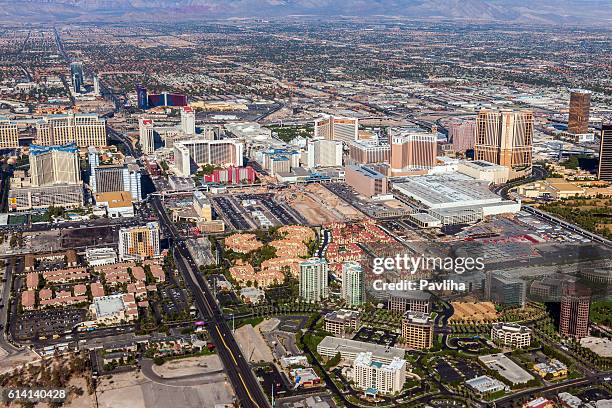 arial view of las vegas ,nevada, usa - arial desert stock pictures, royalty-free photos & images