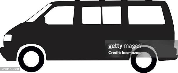 van - people carrier stock illustrations