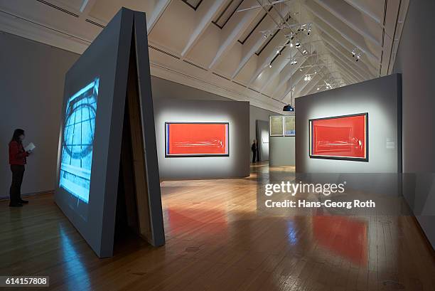 General view during the 'Ulay Life-Sized' exhibition preview at Schirn Kunsthalle on October 12, 2016 in Frankfurt am Main, Germany.