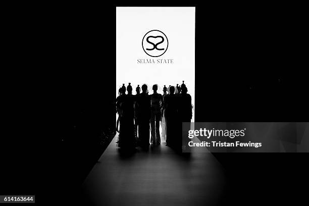 Models walk the runway at the Selma State show during Mercedes-Benz Fashion Week Istanbul at Zorlu Center on October 12, 2016 in Istanbul, Turkey.