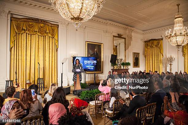 Celebration of International Day of the Girl and Let Girls Learn, First Lady Michelle Obama hosted a special screening in the East Room of the White...