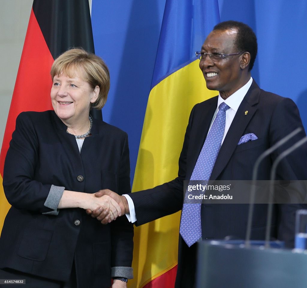 Angela Merkel - Idriss Deby press conference in Berlin