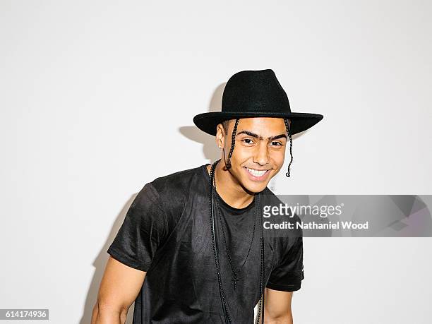 Model and actor Quincy Brown, son of model and actress Kim Porter and Sean Combs, is photographed for GQ.com on June 28, 2016 in Los Angeles,...