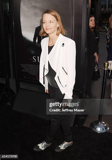 Actress/director Jodie Foster attends the screening of Warner Bros. Pictures' 'Sully' at the Director's Guild of America on September 8, 2016 in Los...