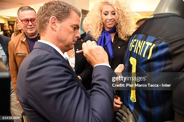 Head Coach of FC Internazionale Frank de Boer attends the FC Internazionale unveils new partner Infiniti on October 12, 2016 in Milan, Italy.