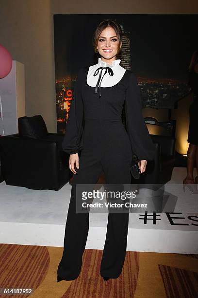 Marisol Gonzalez attends the second day of Mercedes-Benz Fashion Week Mexico Spring/Summer 2017 at Maria Isabel Sheraton hotel on October 11, 2016 in...