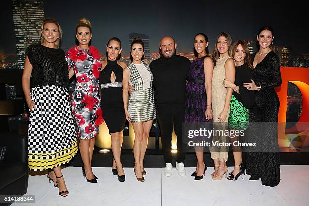 Liza Echeverria, Cecilia Galliano, Maya Karunna, Laura G, David Salomon, Cynthia Urias, Vielka Valenzuela, Andrea Legarreta and Marlene Favela attend...