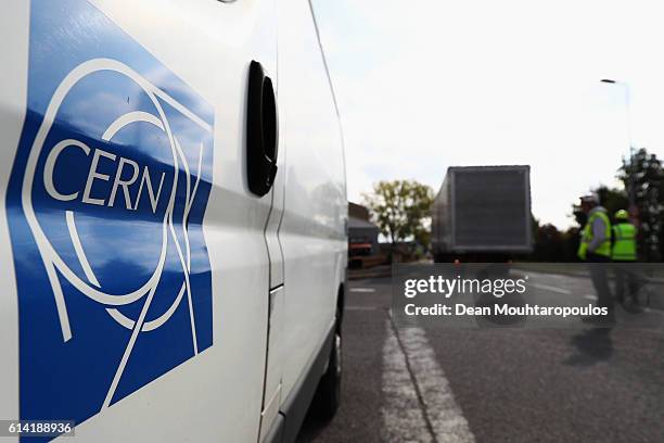 General view as the ICARUS cryostat is moved within The European Organization for Nuclear Research commonly know as CERN on October 12, 2016 in...