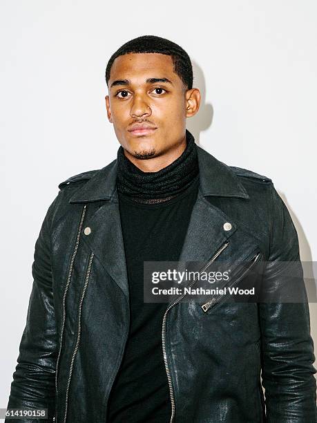 Filipino-American professional basketball player for the Los Angeles Lakers Jordan Clarkson is photographed for GQ.com on June 28, 2016 in Los...