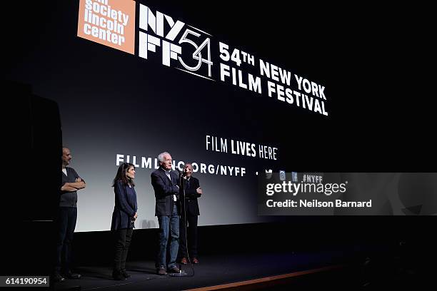 Luc Dardenne speaks onstage at the 54th New York Film Festival - "The Unknown Girl" Intro and Q&A at Alice Tully Hall, Lincoln Center on October 12,...