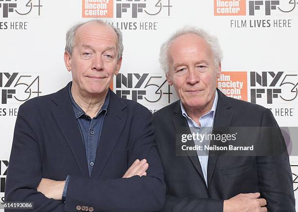 Luc Dardenne and Jean-Pierre Dardenne attend the 54th New York Film Festival - "The Unknown Girl" Intro and Q&A at Alice Tully Hall, Lincoln Center...