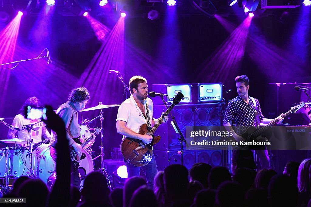 Kings Of Leon Perform Private Concert For SiriusXM At (Le) Poisson Rouge In New York City; Performance Airs Live On SiriusXM's Alt Nation Channel