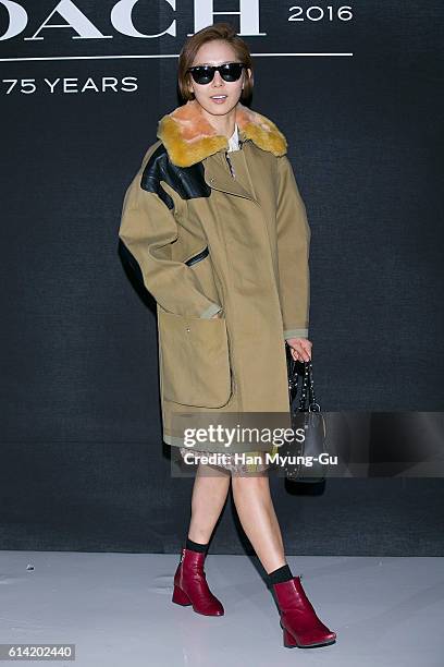 South Korean actress Kim Na-Young attends the photocall for "COACH" 75th Anniversary on October 12, 2016 in Seoul, South Korea.