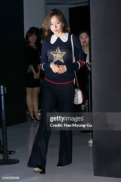 South Korean actress Kim A-Joong attends the photocall for "COACH" 75th Anniversary on October 12, 2016 in Seoul, South Korea.