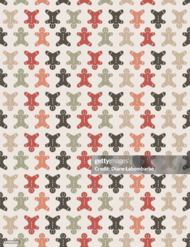 Cute Silhouettes Christmas Pattern Background