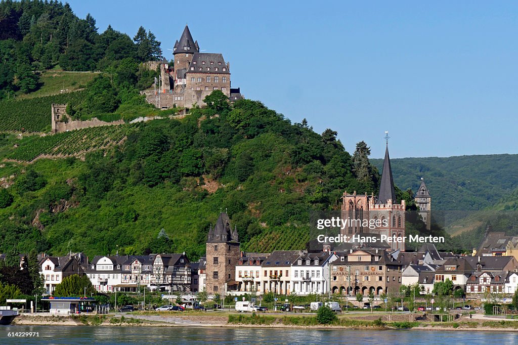 Bacharach, Rhine, with Stahleck Castle