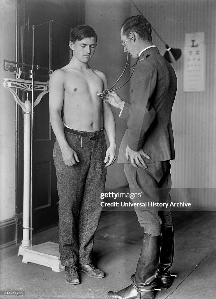 U.S. Army Physical Examination, circa 1917