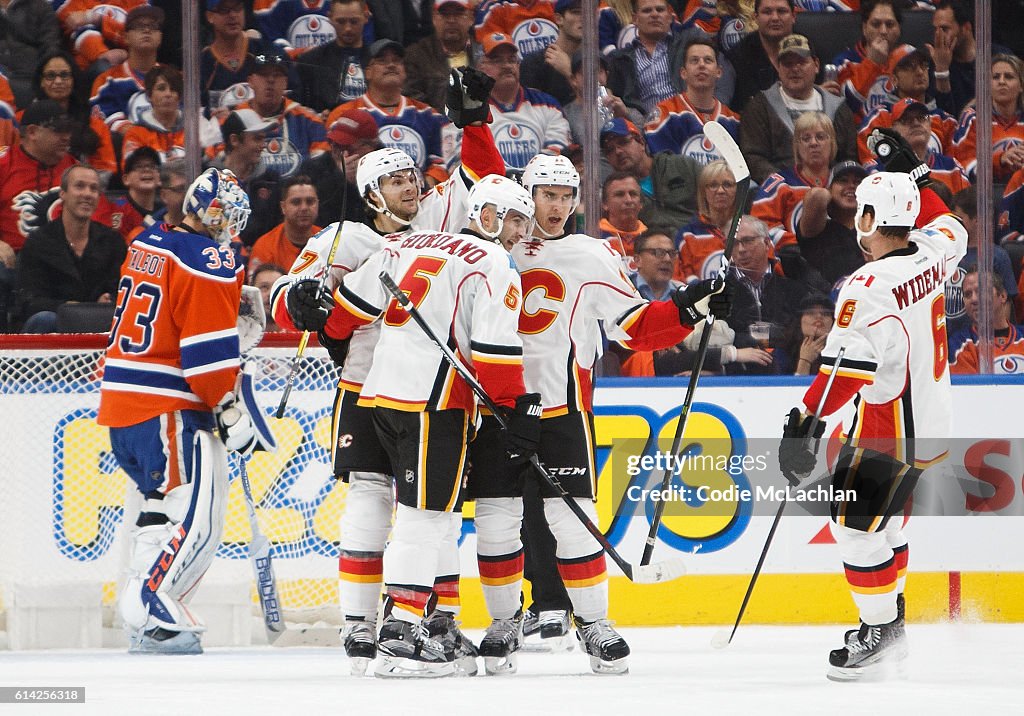 Calgary Flames v Edmonton Oilers