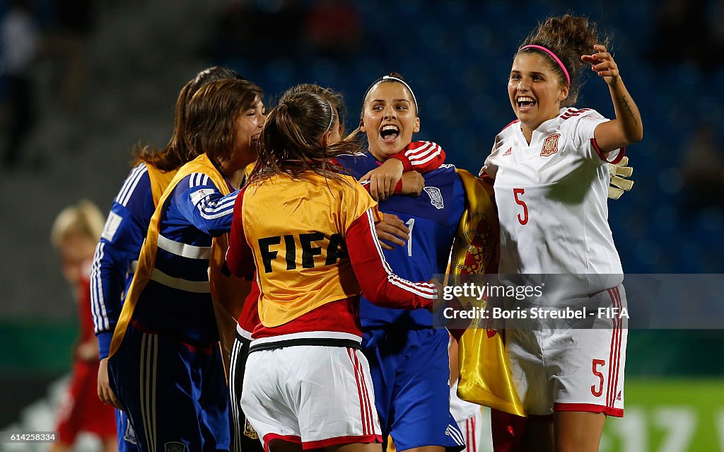 Germany v Spain: Quarter Final - FIFA U-17 Women's World Cup Jordan 2016