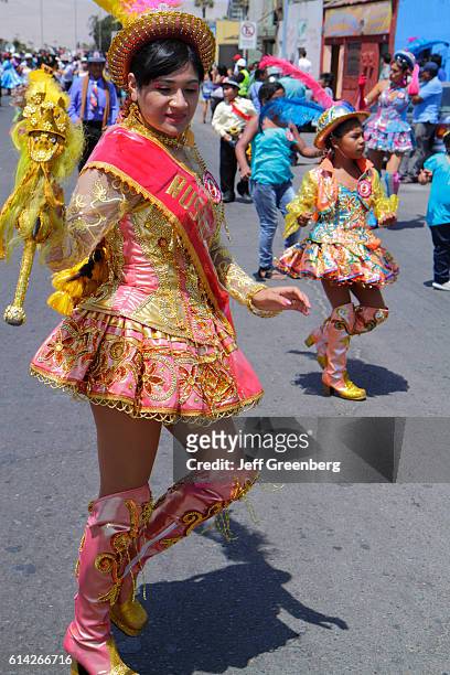 Andean Carnival parade rehearsal.