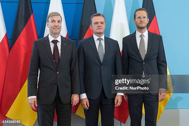 Member of the Divisional Board of Mercedes-Benz Cars,Markus Schaefer during the press conference in Warsaw, Poland on 13 October 2016.