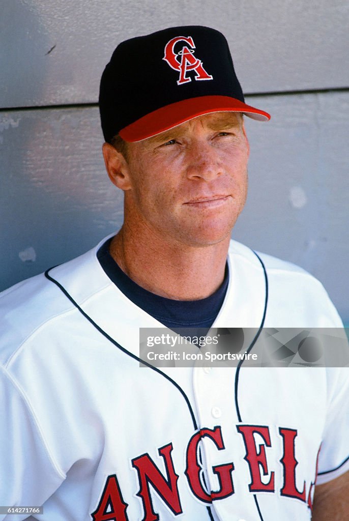 Angels Rex Incc California Angels infielder Rex Hudler in the dugout before a game ...