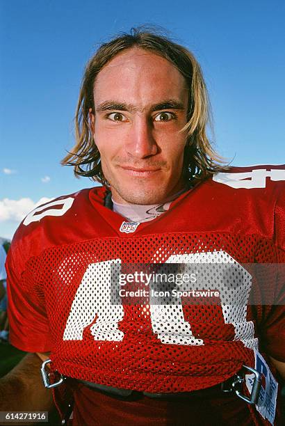 Arizona Cardinals safety Pat Tillman on the field during pre-season training camp held on the campus of Northern Arizona University in Flagstaff, AZ.