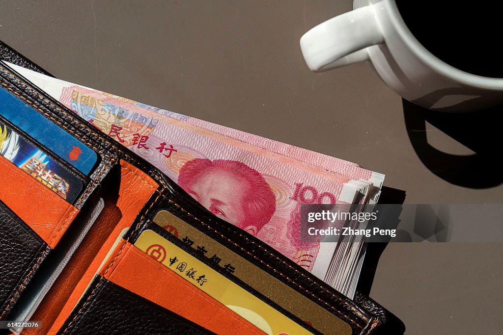 Wallet Rmb RMB banknotes in a wallet. Since the IMF decided to include the... News ...