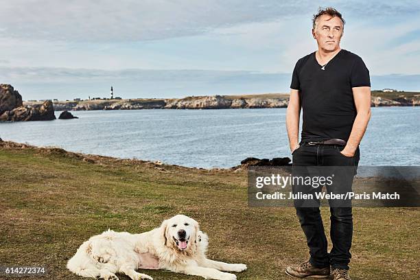 Musician Yann Tiersen is photographed for Paris Match on September 23, 2016 on the island of Ushant, Brittany, France.