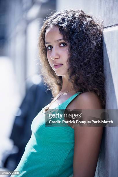 Actor Oulaya Amamra is photographed for Paris Match on September 22, 2016 in Paris, France.