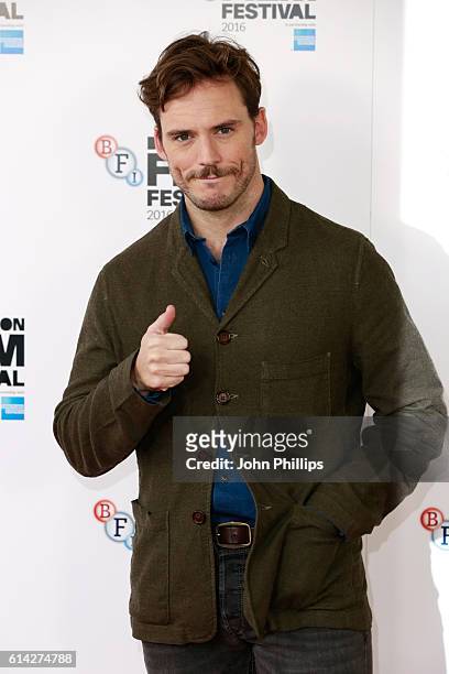 Actor Sam Claflin attends 'Their Finest' photocall during the 60th BFI London Film Festival at The Mayfair Hotel on October 13, 2016 in London,...