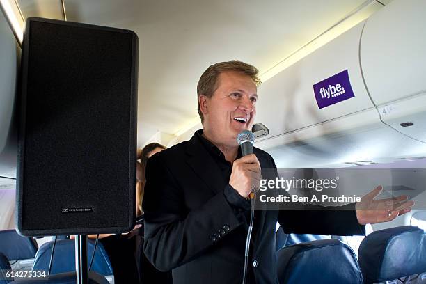 Aled Jones launches his new Christmas album "One Voice At Christmas" performing Walking In The Air and Christmas carols for passengers at 18,000ft on...