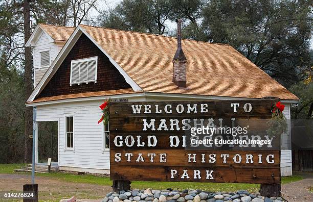 Coloma California famous Marshall Gold Discovery State Park where gold was first diecovered in 1885.
