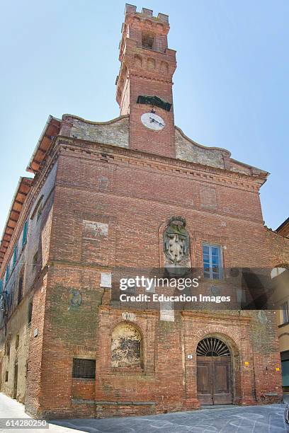 Palazzo pretorio, sinalunga, toscana, italia.