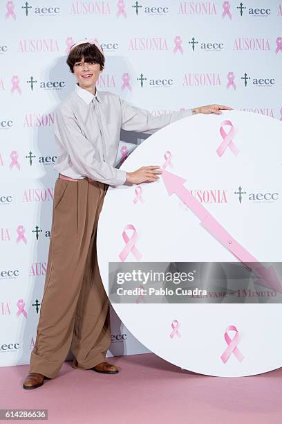 Bimba Bose presents the 'TuApoyoCuenta' campaign against breast cancer on October 13, 2016 in Madrid, Spain.