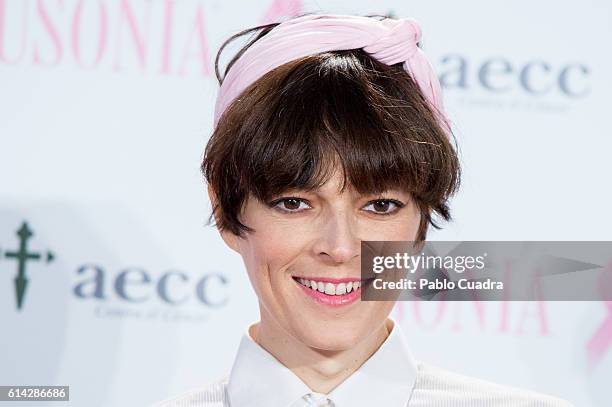 Bimba Bose presents the 'TuApoyoCuenta' campaign against breast cancer on October 13, 2016 in Madrid, Spain.