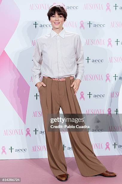 Bimba Bose presents the 'TuApoyoCuenta' campaign against breast cancer on October 13, 2016 in Madrid, Spain.