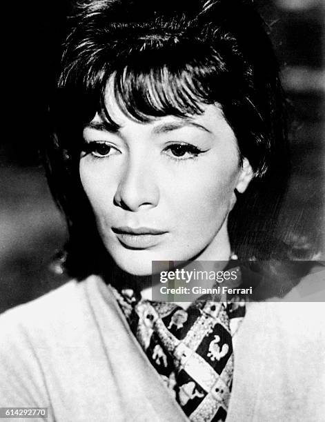 The French singer Juliette Greco Madrid, Spain. .
