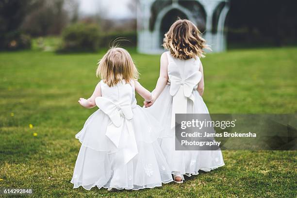 flowers girls - flower girl stock pictures, royalty-free photos & images