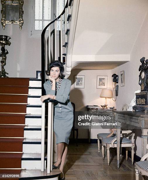 The Spanish journalist Natalia Figueroa at her home in Madrid Spain. .