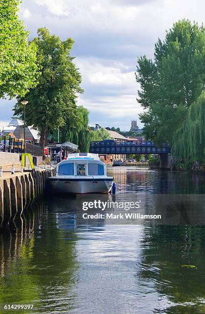 river yare at norwich. - norfolk broads stock pictures, royalty-free photos & images