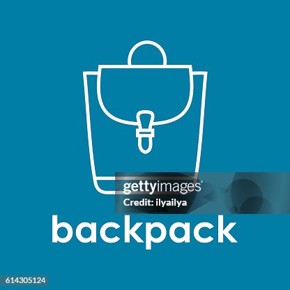 Leather backpack logo Leather backpack logo