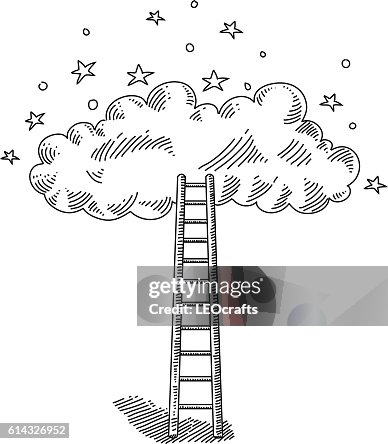 Ladder and Cloud Drawing Ladder and Cloud Drawing