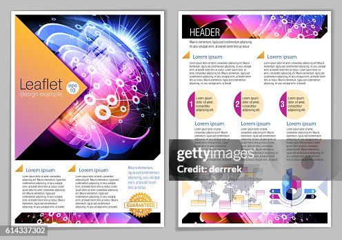 Generic Leaflet Example Leaflet Design Example High-Res Vector Graphic - Getty Images