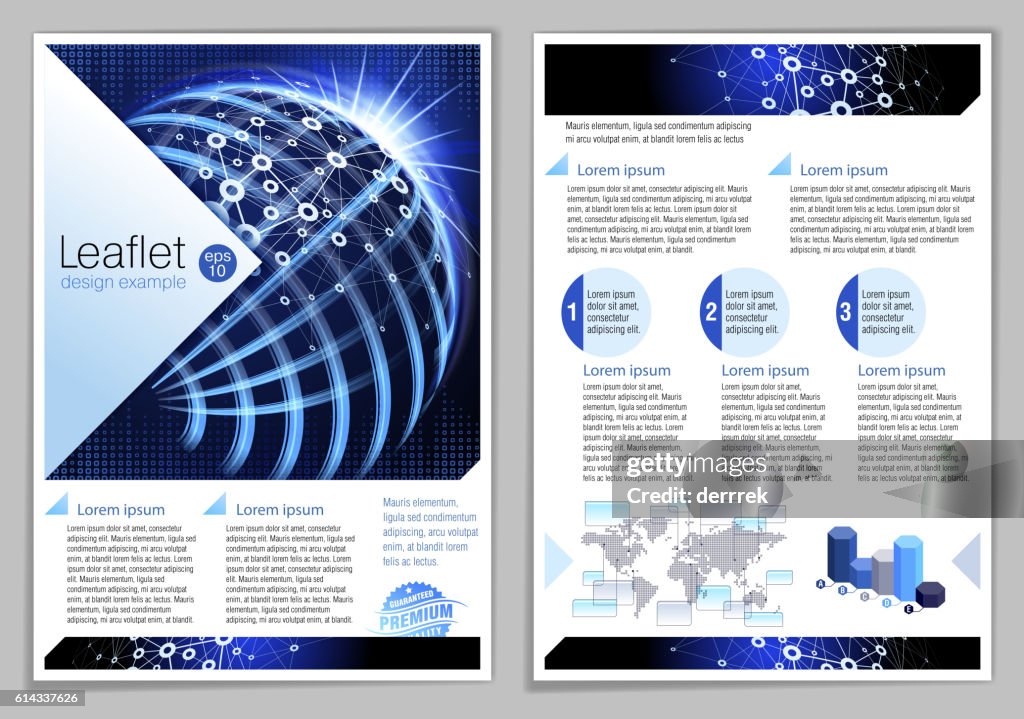 Generic Leaflet Example Leaflet Design Example High-Res Vector Graphic - Getty Images