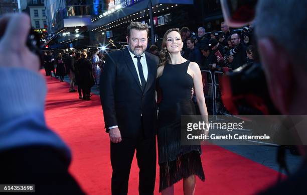 Guy Garvey and actress Rachael Stirling attend 'Their Finest' Mayor's Centrepiece Gala screening during the 60th BFI London Film Festival at Odeon...